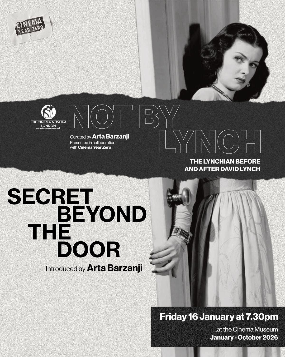 Not By Lynch event poster for Secret Beyond the Door.
