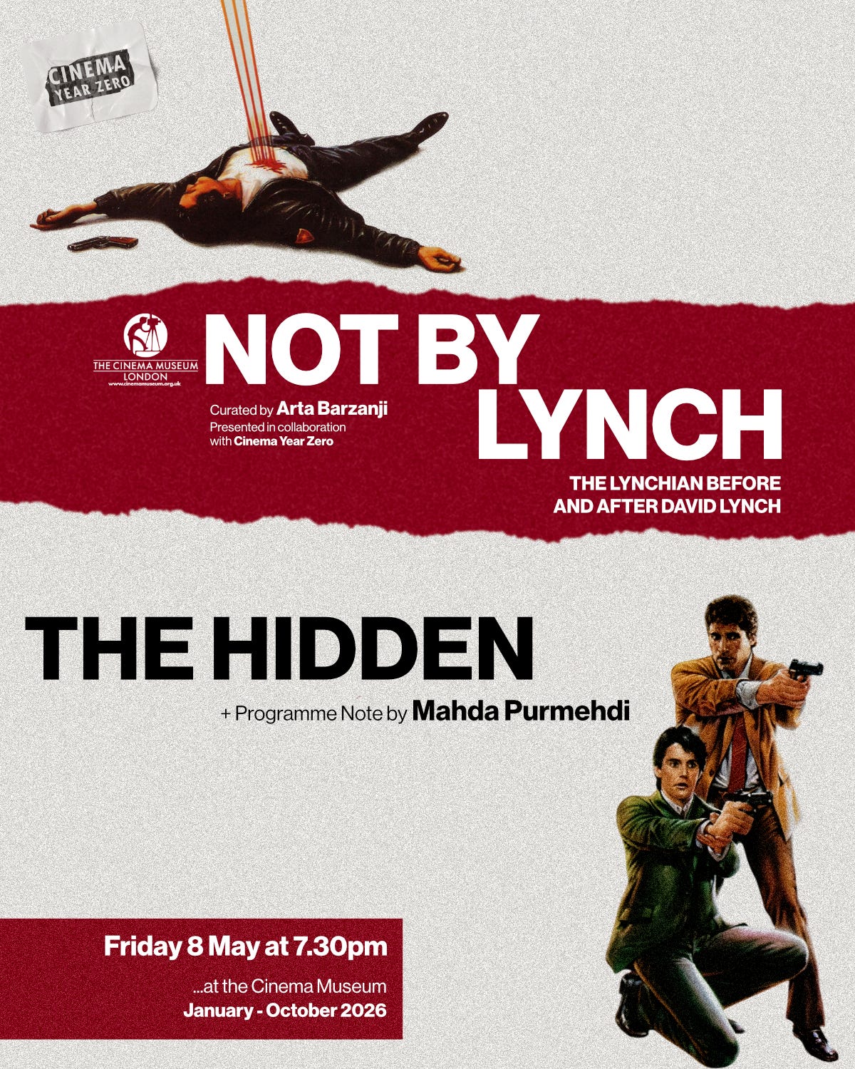Not By Lynch event poster for The Hidden.